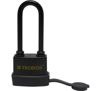 Навесной замок Trodos bc-ig1-45l, всепогодный, с одной секретностью, чугун, черный 210262