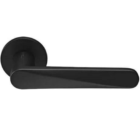 Дверная межкомнатная ручка MORELLI CAYAN MH-58-R6 BL на круглой розетке 6 мм, цвет черный 9014636