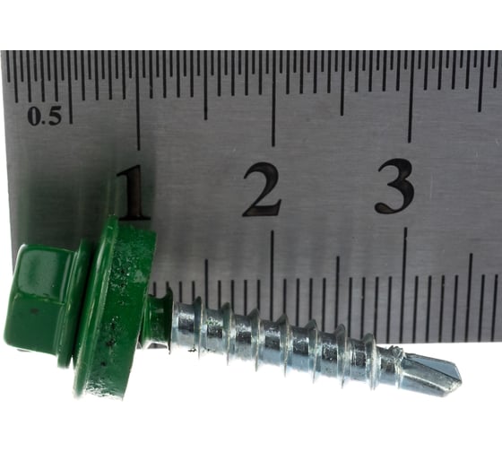 Саморез КР Невский Крепеж св. 4,8х28 RAL-6002 зелёный 300 шт. 802647