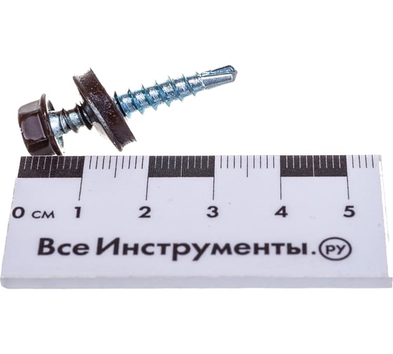 Саморез Невский Крепеж КР св. 4,8х28 RAL-8017 коричневый 300 шт. 802648