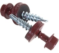 Саморез Невский Крепеж КР св. 4,8х28 RAL-3011 тёмно-красный 60 шт. 912029