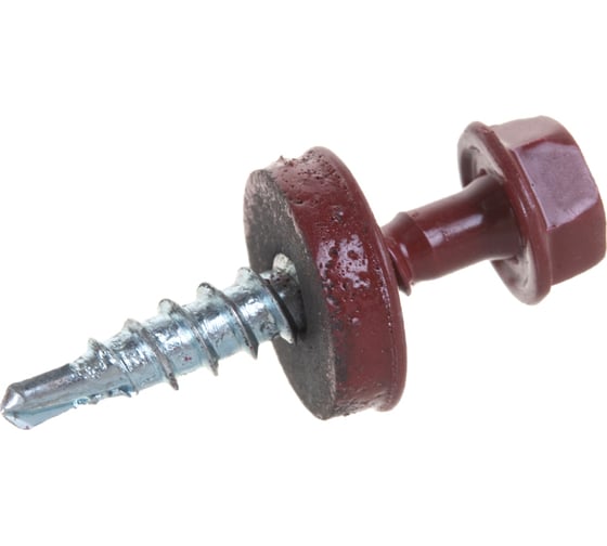 Саморез Невский Крепеж КР св. 4,8х28 RAL-3011 тёмно-красный 60 шт. 912029