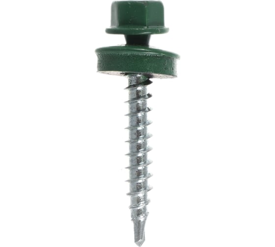 Саморез Невский Крепеж КР св. 4,8х35 RAL-6002 зелёный 60 шт. 912033 1