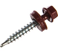 Саморез Невский Крепеж КР св. 4,8х35 RAL-3011 тёмно-красный 60 шт. 912032