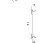 Ручка-скоба НОРА-М РС-100 мм золото 6772