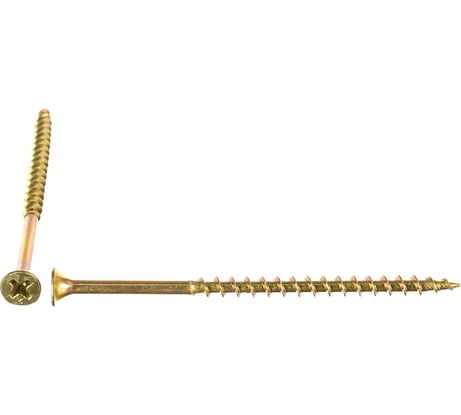 Саморез по дереву для ГКЛ Метизный двор 4,2x76, желтый, цинк, Ph2, 200 шт. 00642076-1
