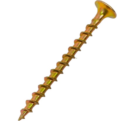 Саморез по дереву для ГКЛ Метизный двор 3,5x45, желтый, цинк, Ph2, 500 шт. 4690441028198