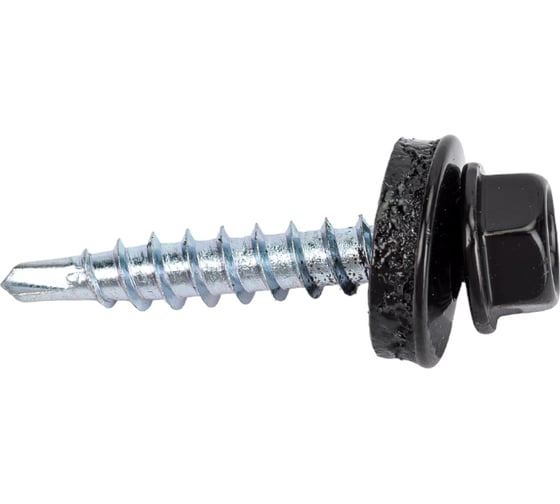 Кровельный саморез Daxmer 4,8х29 RAL 9005 сверло №1, 250 шт 00000306427