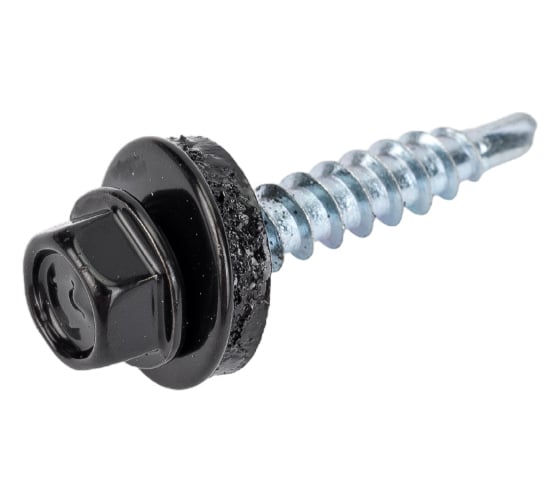 Кровельный саморез Daxmer 4,8х29 RAL 9005 сверло №1, 250 шт 00000306427