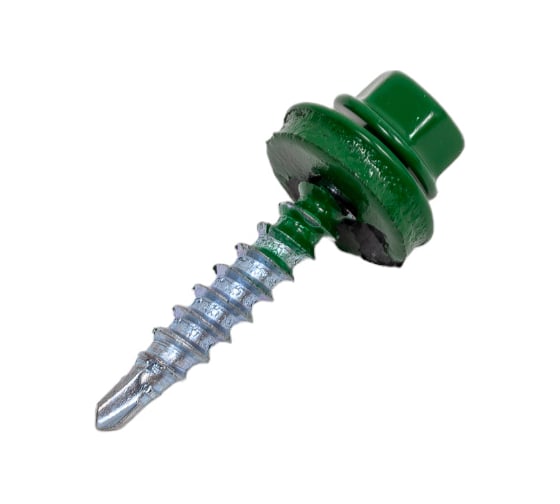 Кровельный саморез Daxmer 4,8х29 RAL 6002 сверло №1, 250 шт 00000305622