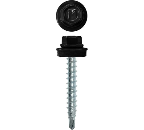 Кровельный саморез Daxmer 4,8х35 RAL 9005, сверло №1, 250 шт. 00000303947
