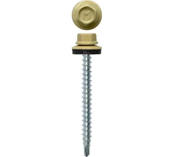 Кровельный саморез Daxmer 4,8х50 RAL 1014, сверло №1, 150 шт. 00000305709