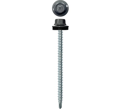 Кровельный саморез Daxmer 4,8х70 RAL 7024, сверло №1, 100 шт. 00000305504