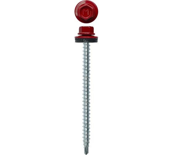 Кровельный саморез Daxmer 4,8х70 RAL 3011 сверло №1, 100 шт 00000304169 1