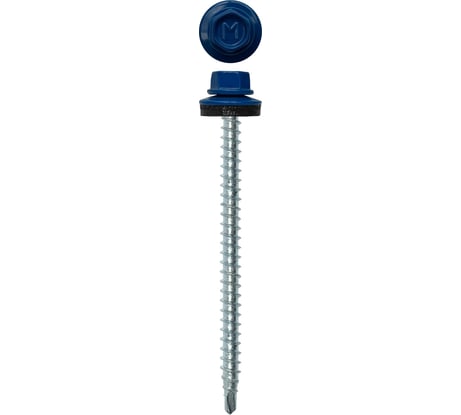 Кровельный саморез Daxmer 4,8х70 RAL 5005 сверло №1, 100 шт 00000304171