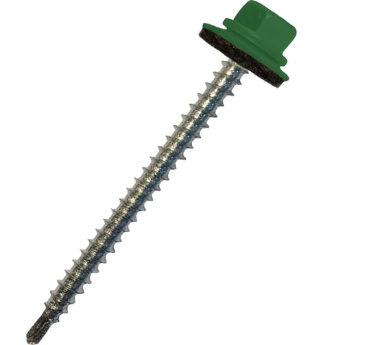 Кровельный саморез Daxmer 4,8х70 RAL 6002 сверло №1, 100 шт 00000304173 1