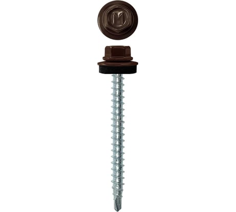Кровельный саморез Daxmer 4,8х50 RAL 8019, сверло №1, 150 шт. 00000307079