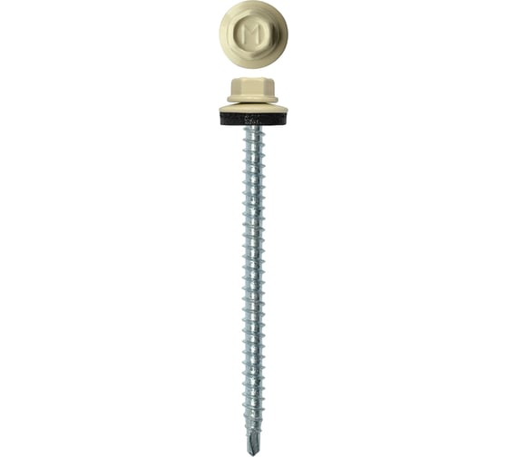Кровельный саморез Daxmer 4,8х70 RAL 1015, сверло №1, 100 шт. 00000312300