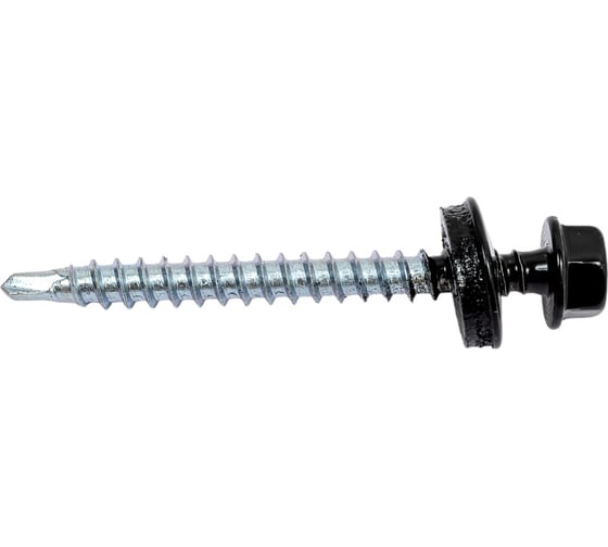 Кровельный саморез Daxmer 4,8х50 RAL 9005 сверло №1, 150 шт 00000316565