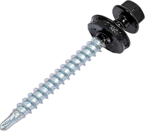 Кровельный саморез Daxmer 4,8х50 RAL 9005 сверло №1, 150 шт 00000316565