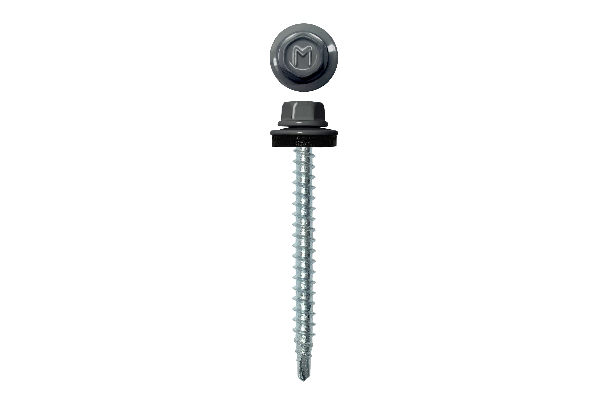 Кровельный саморез Daxmer 4,8х50 RAL 7024, сверло №1, 150 шт