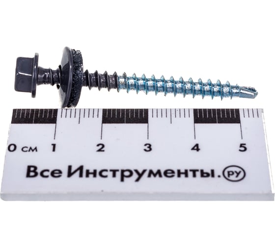 Кровельный саморез Daxmer 4,8х50 RAL 7024, сверло №1, 150 шт. 00000306238