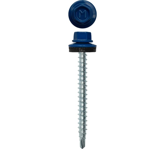 Кровельный саморез Daxmer 4,8х50 RAL 5005, сверло №1, 150 шт. 00000304040