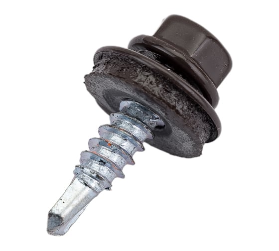 Кровельный саморез Daxmer 4,8х19 RAL 8019 сверло №2, 400 шт 00000311396 1