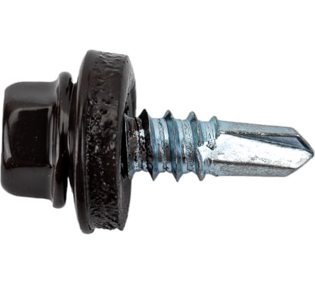 Кровельный саморез Daxmer 5,5х19 RAL 8019 сверло №3, 250 шт 00000305869