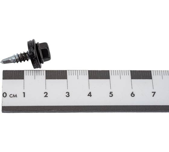 Кровельный саморез Daxmer 4,8х19 RAL 9005 сверло №2, 400 шт 00000311708