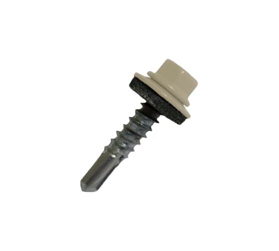 Кровельный саморез Daxmer 5,5х25 RAL 1014 сверло №3, 250 шт 00000305401