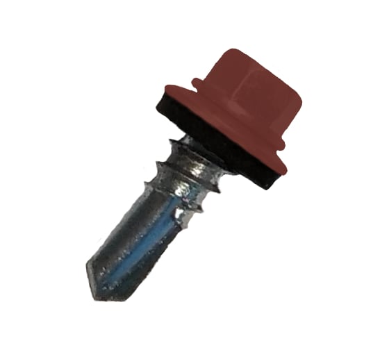 Кровельный саморез Daxmer 5,5х19 RAL 3009 сверло №3, 250 шт 00000304272