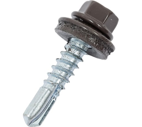 Кровельный саморез Daxmer 5,5х25 RAL 8019 сверло №3, 250 шт 00000304312