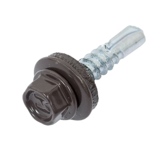 Кровельный саморез Daxmer 5,5х25 RAL 8019 сверло №3, 250 шт 00000304312