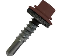 Кровельный саморез Daxmer 5,5х25 RAL 3009 сверло №3, 250 шт 00000304298