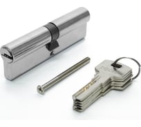 Цилиндровый механизм Pobedit ключ-ключ, цвет серебро, 100 мм 8127101