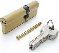 Цилиндровый механизм Pobedit ключ-ключ, цвет золото, 55x35 мм 8127440