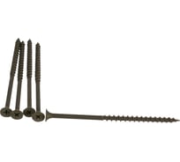 Саморез по дереву для ГКЛ Метизный двор 4.8x95, крупная резьба, оксидированный. 5 шт. 4607173900678