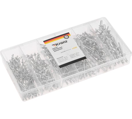 Набор вытяжных заклепок KRANZ 320 шт./уп. KR-01-3101-19