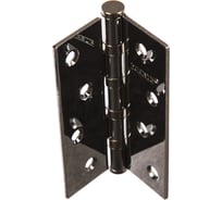 Стальная петля PUERTO 100х75х2.5, 4 кольца, плоский колпачок, хром блестящий, 2 шт. IN100-4S FH CP