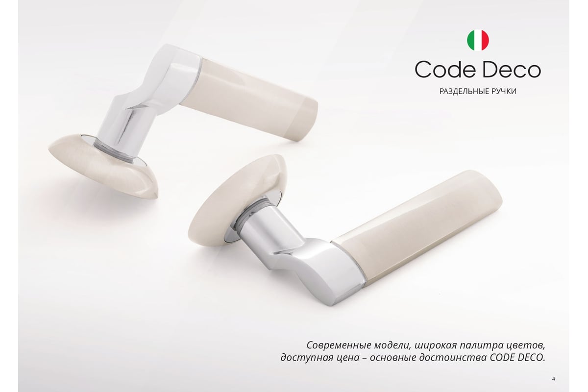 Дверные ручки Code Deco H-14093-A-CR 27195 - выгодная цена, отзывы ...