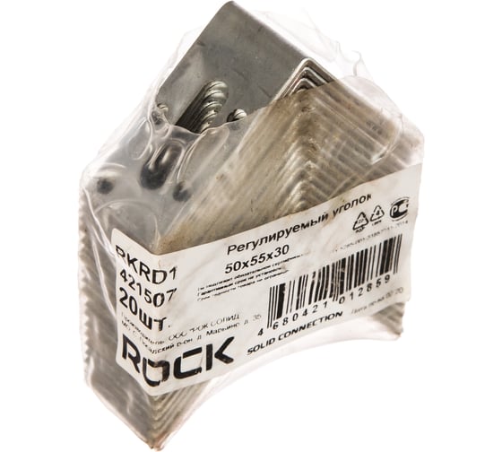 Регулируемый уголок Rock RKRD1, 50х55х30 мм 20 шт. 421507