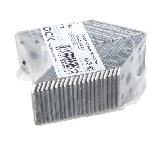 Соединительный уголок Rock RKL7, 60х60х45х2,5 мм 20 шт. 407707