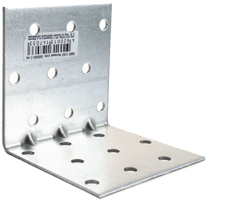 Усиленный монтажный уголок Rock RKMP5, 60х60х60х1,5 мм 20 шт. 413507
