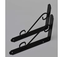 Кронштейн ООО МЕТАЛЛИК декоративный, 140x190 мм, черный, арт. 140S