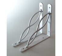 Кронштейн ООО МЕТАЛЛИК волна, 150x150 мм, белый, арт. KB150W