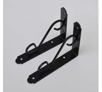 Кронштейн ООО МЕТАЛЛИК декоративный, 110x145 мм, черный, арт. 110S