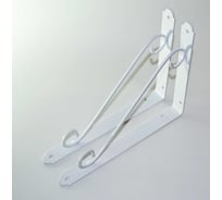 Кронштейн ООО МЕТАЛЛИК декоративный, 140x190 мм, белый, арт. 140W