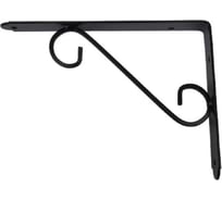 Кронштейн ООО МЕТАЛЛИК декоративный, 190x240 мм, черный, арт. 190S