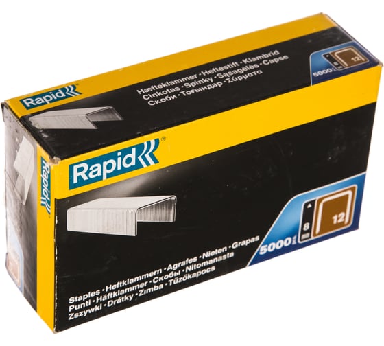 Скобы тонкие широкие тип 80 (5000 шт; 8 мм) RAPID 40100518